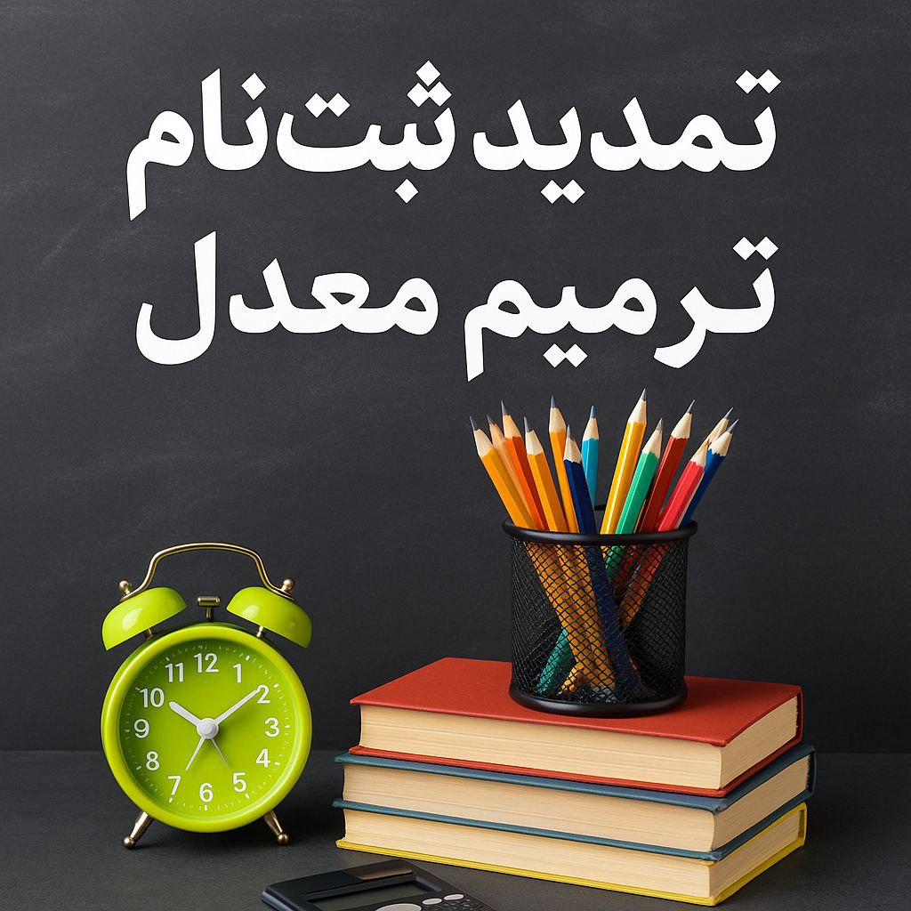 تمدید ثبت نام ترمیم معدل