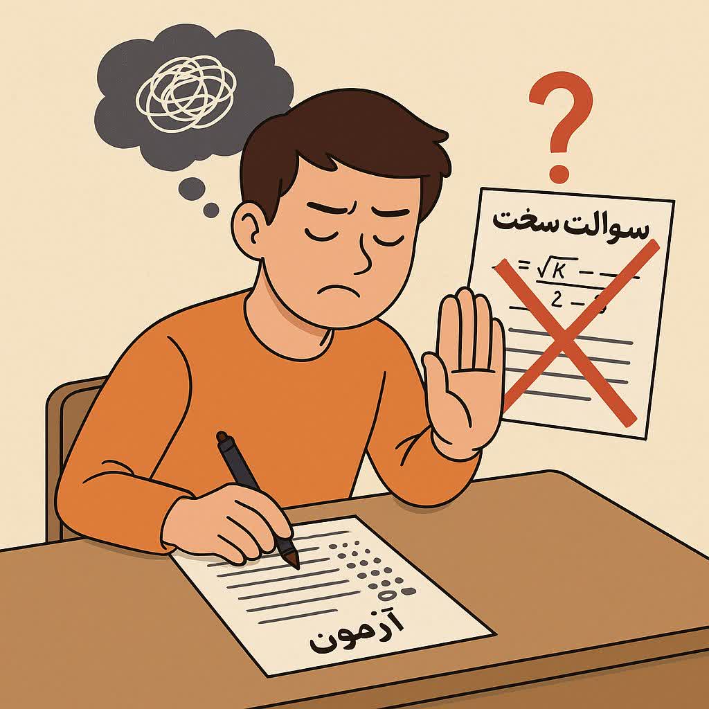 مهارت رد کردن سوالات سخت در کنکور