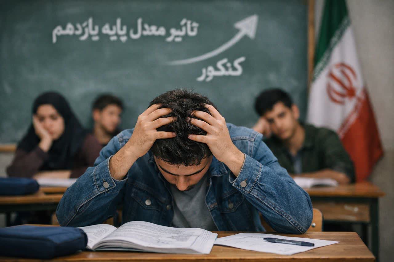 تأثیر قطعی معدل یازدهم